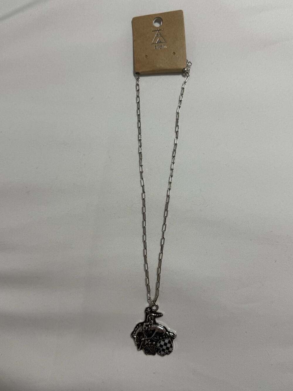 Tipi Cowboy Rodeo Bronco Rider Necklace - Picture 2 of 2